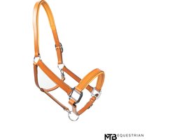 Leren Paardenhalster – Cognac Soft Design – Maat Cob – Comfortabel & Duurzaam – MTB Equestrian
