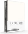 Papillon hoeslaken - katoen satijn - 90 x 200 - Crème