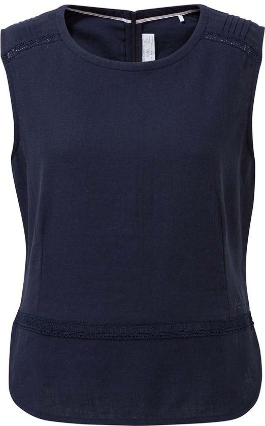 CRAGHOPPERS NosiBotanical Bonita Mouwloos T-Shirt Dames - Blue Navy - 12