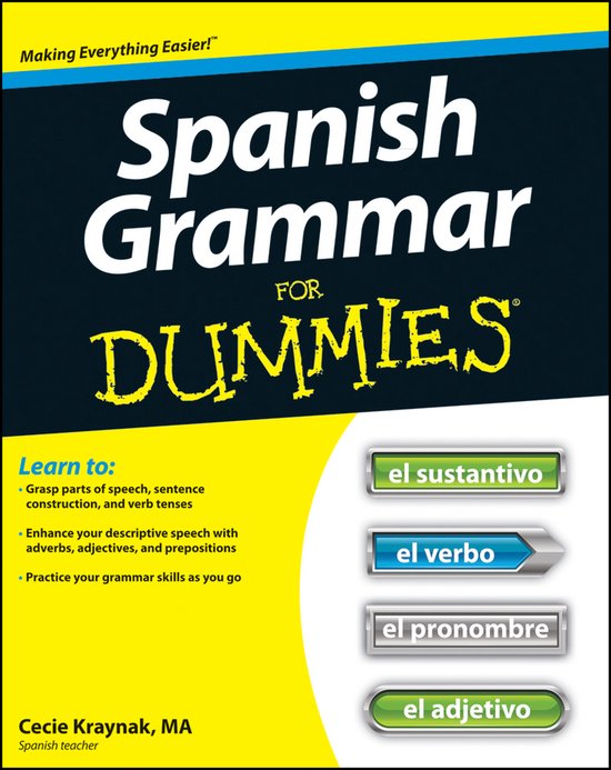 Spanish Grammar For Dummies - cover