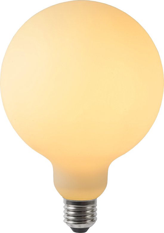 Lucide G125 Filament lamp - Ø 12,5 cm - LED Dimb. - E27 - 1x4,9W 2700K - Opaal