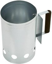Houtskoolstarter - BBQ starter - brikettenstarter metaal - 27x17cm