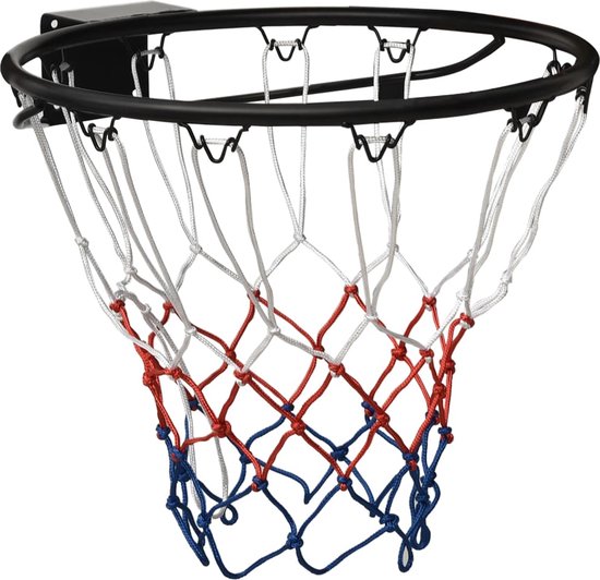 vidaXL - Basketbalring - 45 - cm - staal - zwart
