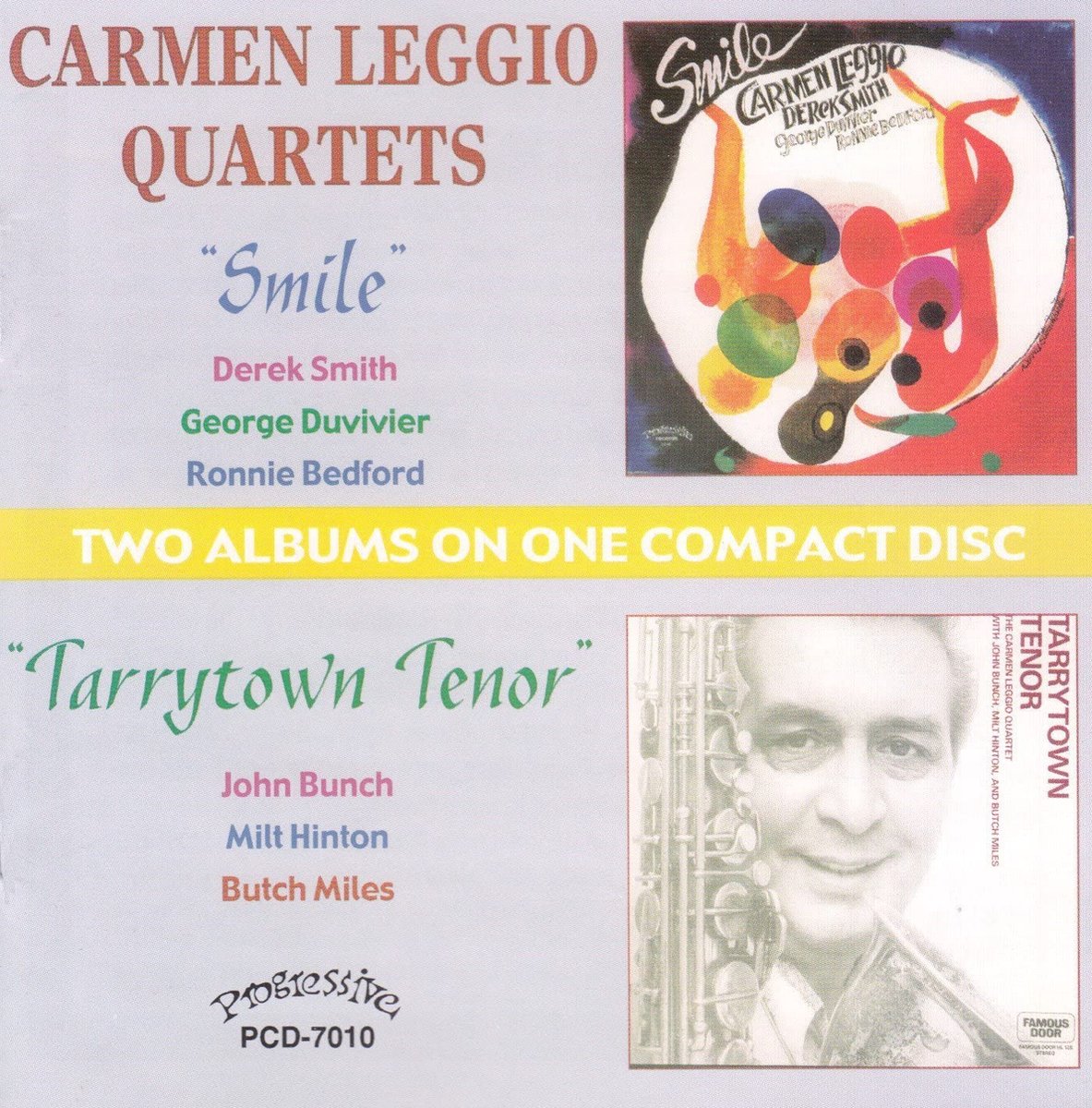 Carmen Leggio Quartet - Smile / Tarrytown Tenor (CD) (Remastered)