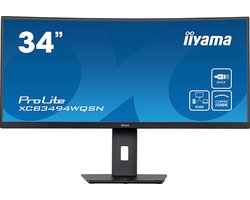 iiyama ProLite XCB3494WQSN-B5 - Curved Ultrawide Monitor - USB-C Dock - Verstelbaar