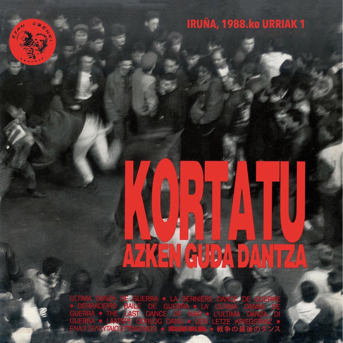 Kortatu - Azken Guda Dantza (Iruña 1988ko Urriak 1) (2 LP)