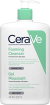 CeraVe - Foaming Cleanser - Reinigingsgel - normale tot vette huid - 1000ml - Schuimende reinigingsgel