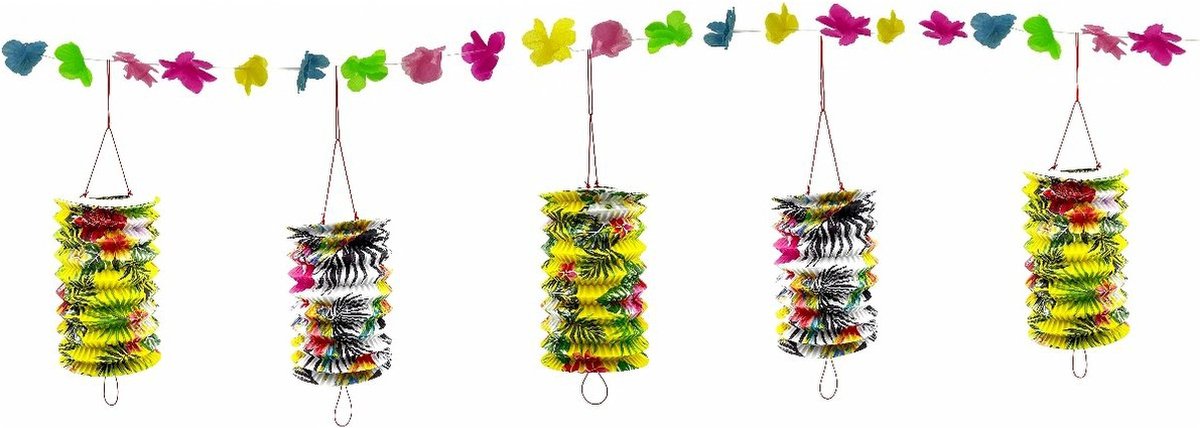 Lampionnen Slinger Zomer Feest 3,6 meter - 2 stuks