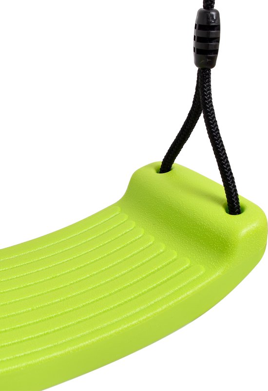 Siège de balançoire BOOST2 plastique citron vert avec corde noire