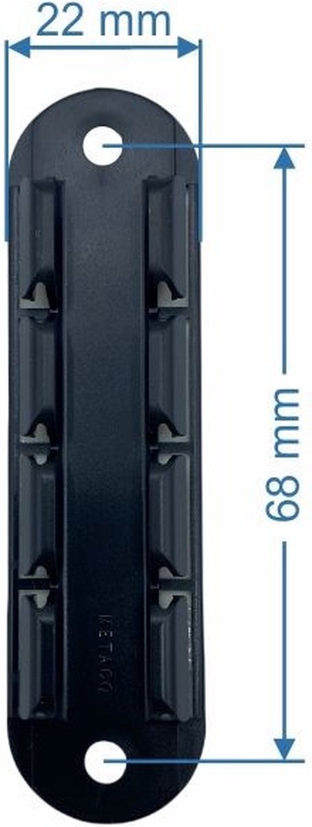 Vicrone®- Bevestigingsplaatje Plisse hordeur Zwart - 1 stuk