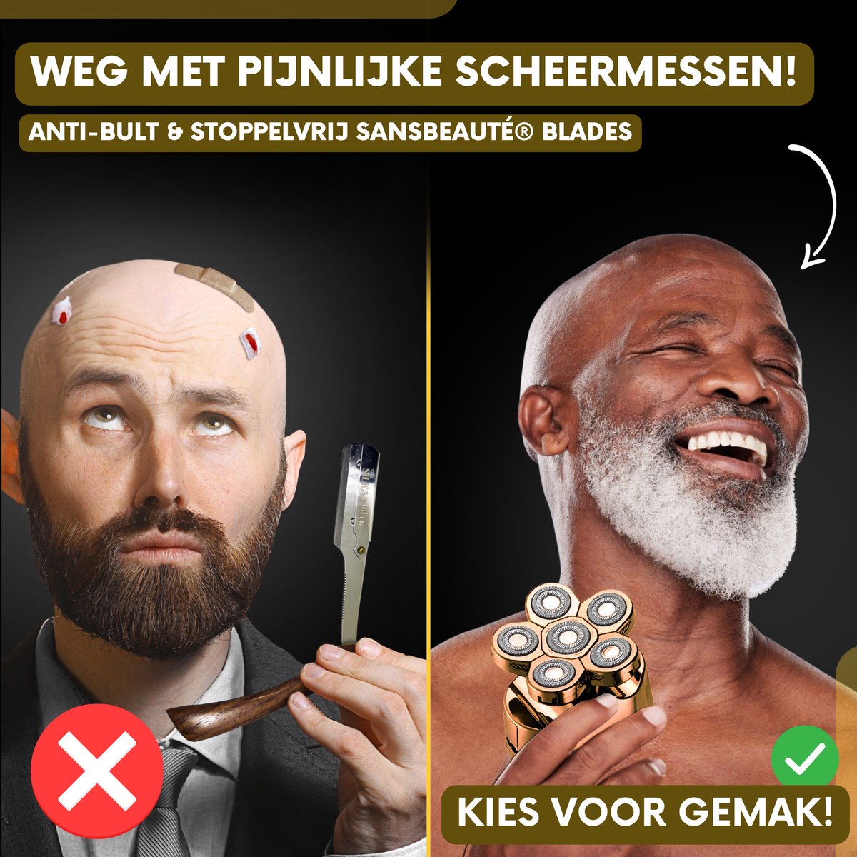 Sansbeauté Skull Sharp V1 6-in-1 Scheerapparaat voor Mannen - afbeelding 2