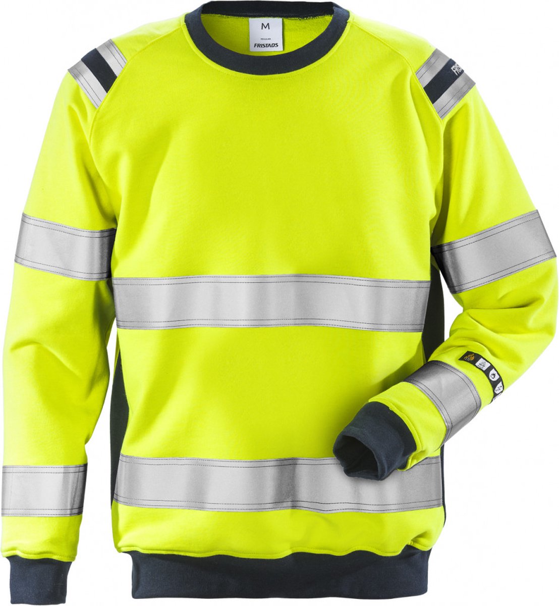 Fristads Flamestat Hi Vis Sweatshirt Klasse 3 7076 Sflh Hi-Vis 2XL Marineblauw