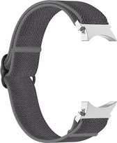 Nylon bandje - geschikt voor Samsung Galaxy Watch 6 / Watch 6 Classic / Watch 5 / Watch 5 Pro / Watch 4 / Watch 4 Classic - grijs
