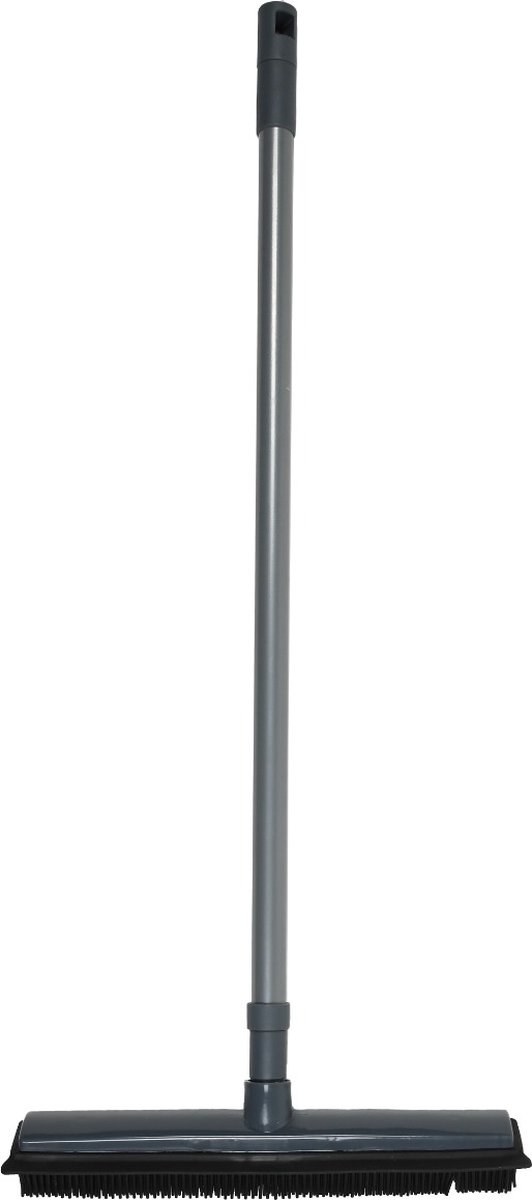 Tuilana ® - Rubberen Bezem - Met trekker - 68-120 cm - Met steel - Geschikt voor hondenhaar en kattenhaar