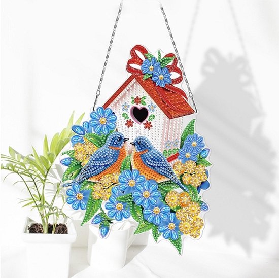 Diamond Painting Hangend Ornament - Dubbelzijdig Met Speciale Vorm Ste Kolibri Lb084 Diamond Painting Hangend Ornament - Dubbelzijdig Met Speciale Vorm Ste Kolibri Lb084