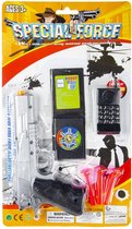 Speelgoed Pistool - Geweer - Accessoires - Zilver - 18 Cm - Kinderen - Cadeau - Special Force