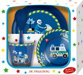 Politie kinder servies set (bord, kom, beker en lepel) - Die Spiegelburg