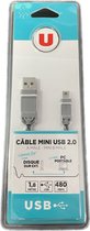 Magasins-u - Mini USB 2.0 kabel Amale > Mini B Male - 1.8 meter