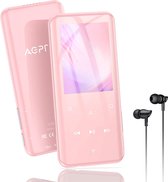 32GB MP3 Player with Bluetooth 5.0, AGPTEK A17X 2.4" Curved Screen Music Player with Speaker Lossless Sound with FM Radio, Voice Recorder, Supports up to 128GB Pin