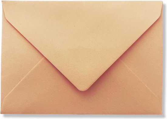 50 Luxe Enveloppen - C7 - beige - 8,1x11,4cm - 120 grams - Geschikt voor A7  | bol.com