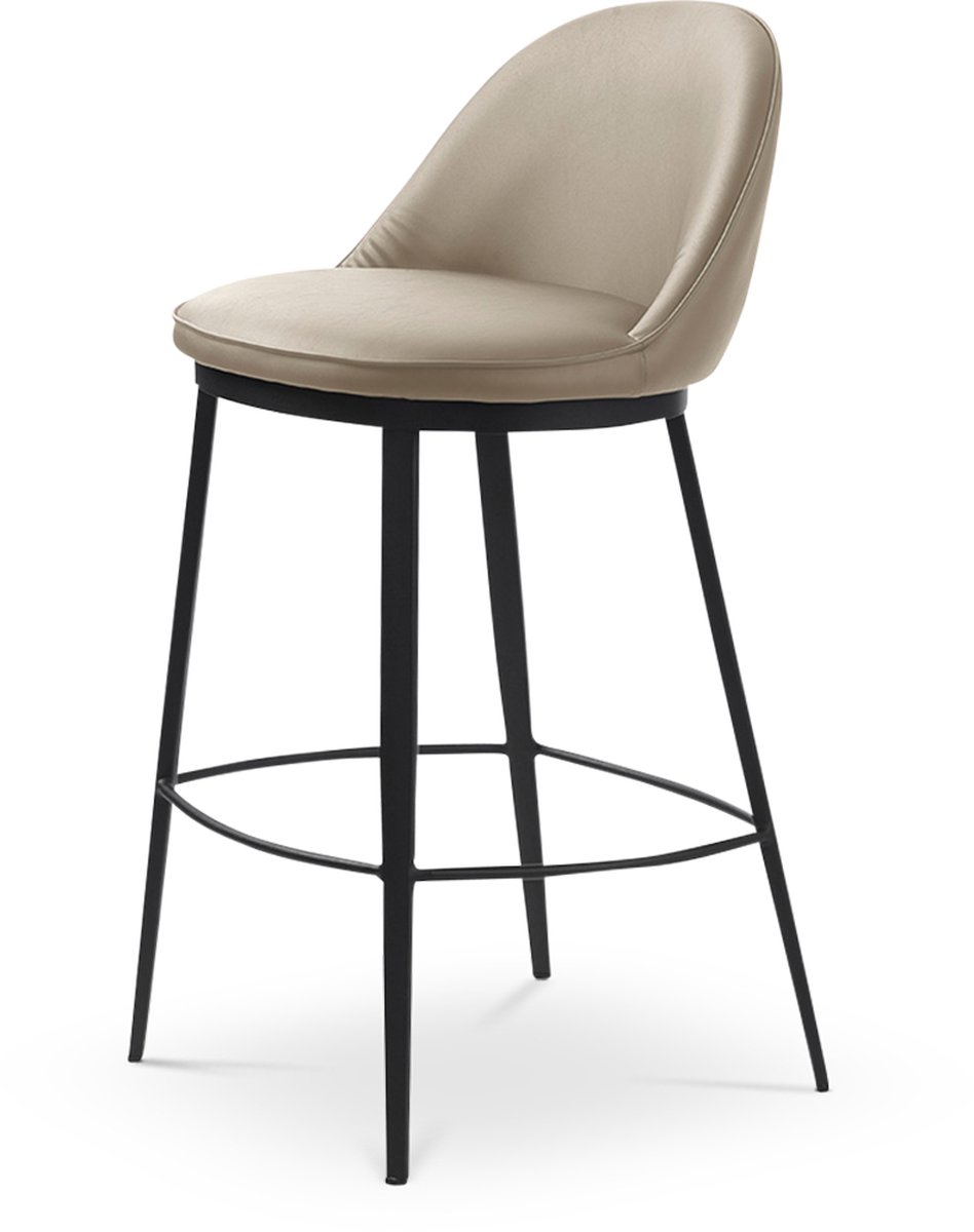 Olivine Lou barkruk kunstleer taupe - 68 cm
