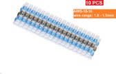 Togadget® - Soldeerhuls - kabelverbinder- krimpkous waterdicht met soldeertin - Solder Seal Wire Butt Connectors - 16-18 AWG - 10st