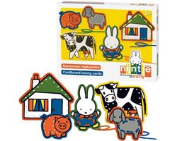 Nijntje rijgkaarten boerderij speelgoed - educatief peuter kleuter speelgoed - Bambolino Toys