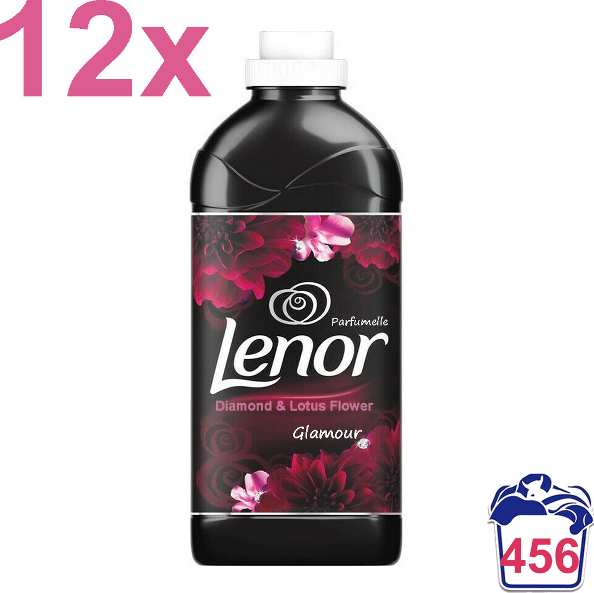 Lenor - Diamond & Lotus Flower - Wasverzachter - 12x 915ml - 456 Wasbeurten