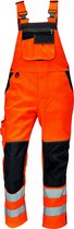 Amerikaanse breteloverall Knoxfield HV fluor oranje, maat 52 - EN471