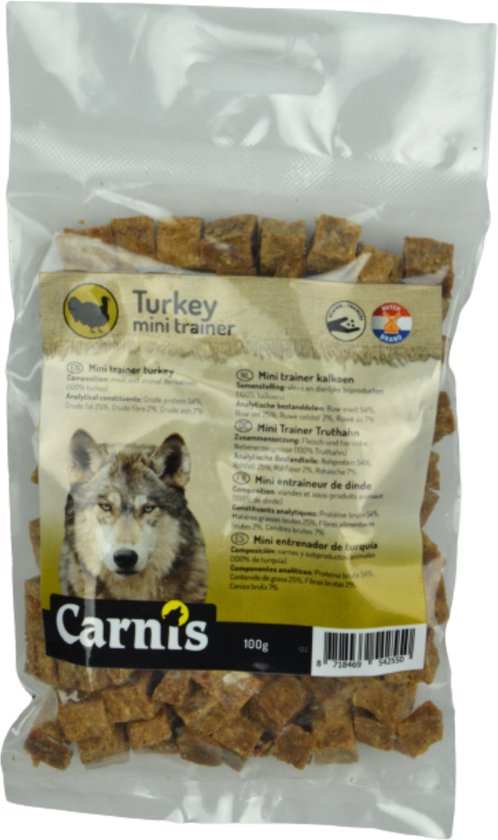 Kalkoen vleesstrips gedroogd, 150 gram