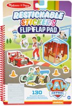 Melissa & Doug Flip-Flap Pad met herbruikbare PAW Patrol-stickers - Klassieke missies (130 herbruikbare stickers)