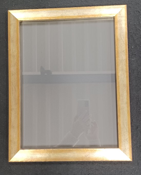 Fotolijst (wissellijst) Goud gemeleerde lijst met normaal helder glas 30 x 40 cm