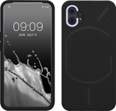kwmobile telefoonhoesje geschikt voor Nothing Phone (1) - Hoesje met siliconen coating - Smartphone case in zwart