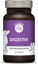 Pet Health - Digestix® - 60 capsules - Enzymen voor ondersteuning aan de spijsvertering - Voor Kat & Hond