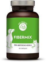 Pet Health - Fibermix® - 180 capsules - Vezels voor ondersteuning aan de spijsvertering - Voor Kat & Hond