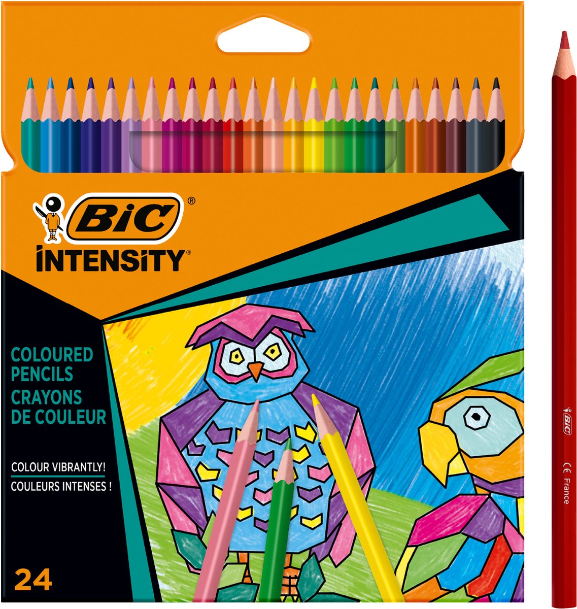 BIC Kids Evolution ECOlutions Crayons de Couleur pour enfants - Couleurs  Assorties, Etui Carton de 36 : : Jeux et Jouets