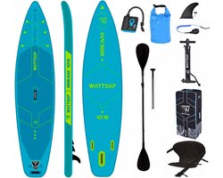 Wattsup Bream Combo 10´6´´ Opblaasbare Paddle Surf Set Blauw 320 cm / 81 cm