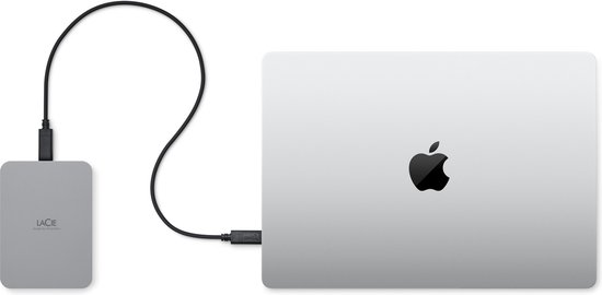 LaCie Mobile Drive Secure externe harde schijf 4 TB USB Type-C 3.2 Gen 1 (3.1 Gen 1) Grijs — afbeelding 4