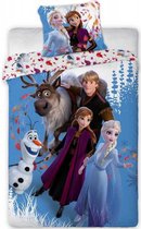 Disney Frozen 2 Dekbedovertrek - Eenpersoons - 140 x 200 cm - 100% katoen