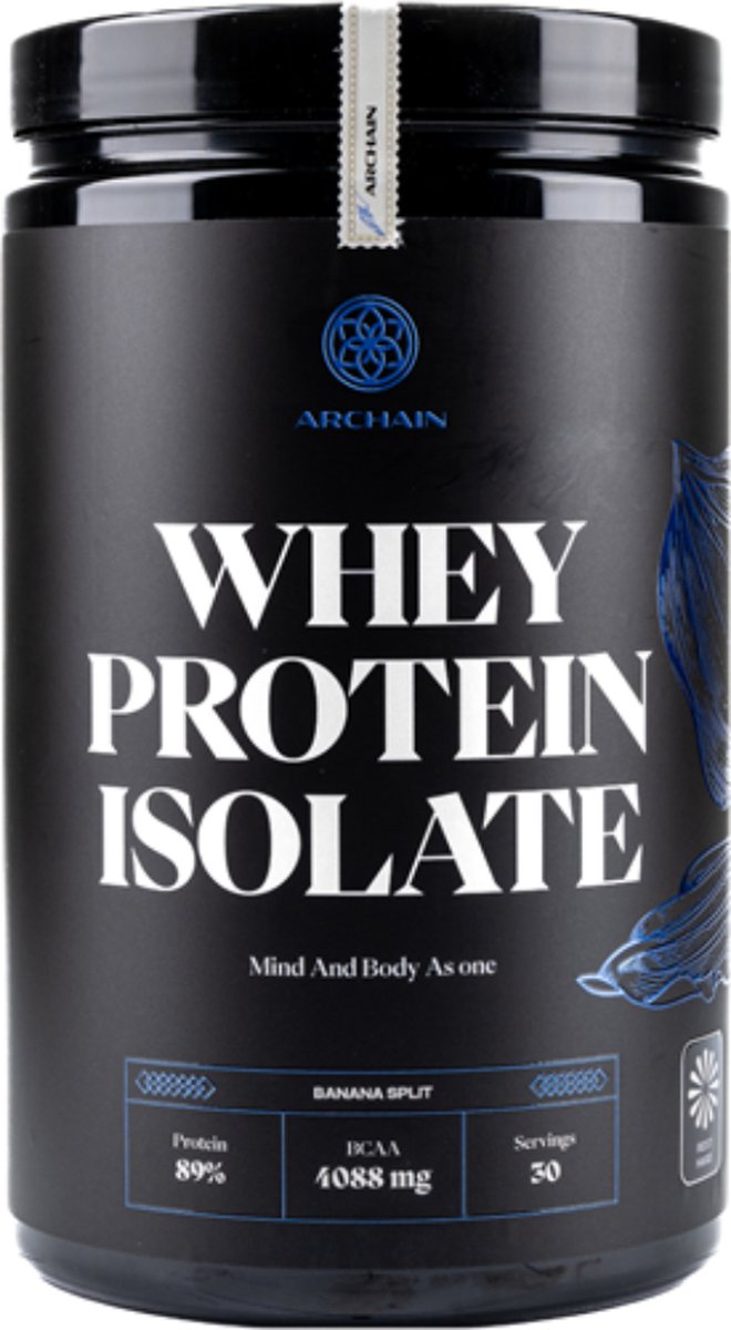 Archain Whey Protein Isolate - Banana Split - 750 g - 30 Doseringen