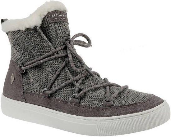 Skechers side street warm wrappers taupe 73578TPE, maat 35 1/2