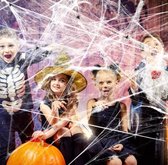 Akyol - Halloween nep spinnen/web| met 10 Nep spinnen | Zwart | halloween nep spinnen -zwarte nep spinnen-spinnenweb -spinnen web -knutselen spinnen -spinnen-spinnenweb uitrekbaar-cadeau voor meisje jongen-nep spinnen zwart-spinnenweb- nepspinnenweb
