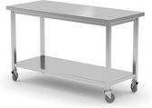Werktafel met Plank - geschroefd - Diepte: 600 Mm. - HENDI - Kitchen Line - 1200x600x(H)850mm - 815793 - Horeca & Professioneel