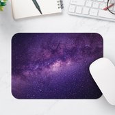Muismat - De Melkweg met Mooie Paarse Kleuren - 25x18 cm - 2 mm Dik - Muismat van Vinyl