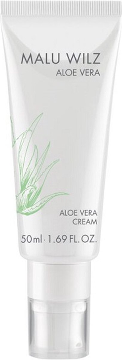 Malu Wilz - Aloë Vera - Aloë Vera Cream - Aloë Vera Crème - 50 ml - Vegan - 24 uur crème - dag en nacht crème