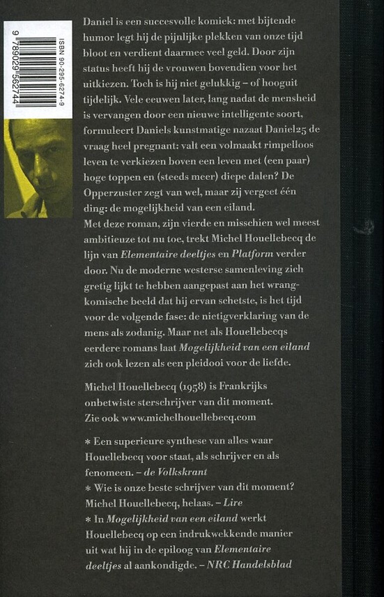 De Mogelijkheid Van Een Eiland - back cover