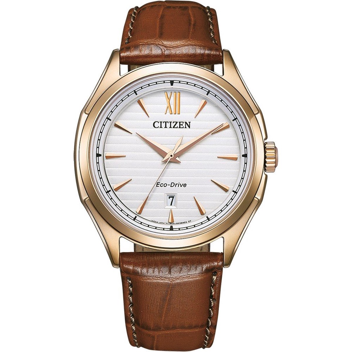 Citizen AW1753-10A Horloge - Leer - Bruin - Ø 42 mm