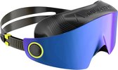 Aquasphere Defy Ultra - Zwembril - Volwassenen - Indigo Blue Titanium Mirrored Lens - Zwart