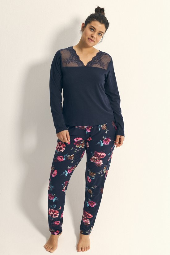 Promise - Noisette Pyjama Set 1 - maat XL - Blauw/Print