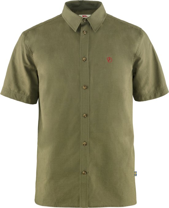 Fjallraven Övik Lite Shirt SS Men - Outdoorblouse - Heren - Groen - Maat L
